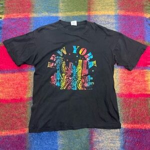 Black New York Statue of Liberty Graphic Tee